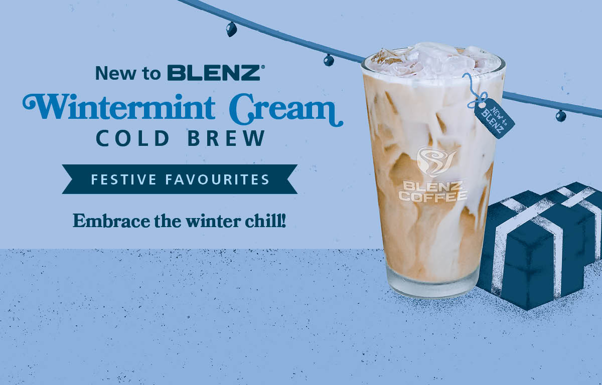 Blenz Coffee Wintermint Cream Cold Brew – Embrace the winter chill!